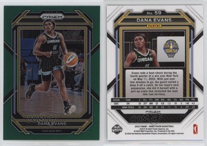 2023 Panini Prizm WNBA Green Prizm Dana Evans #59