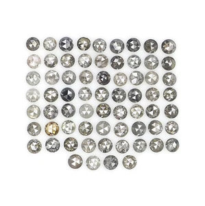 2.35 Ct Natural Loose Round Cut Diamond 1.90 MM Salt And Pepper Diamond LQ3052 - Picture 1 of 8