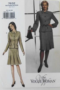 Vogue 7632 Misses / Miss Petite Top Skirt Sewing Pattern Sz 12-14-16 - Picture 1 of 1