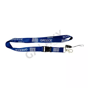 Greece Lanyard / Greece Flag Lanyard - Picture 1 of 4