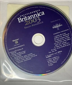 Vintage Encyclopedia Britannica 2003 ready reference cd rom - Picture 1 of 4