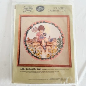 Something Special Little Girl On The Wall Cross Stitch Kit Vintage 50354 NEW - Picture 1 of 11