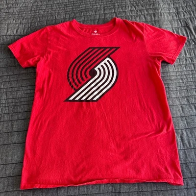 Camiseta para hombre Fanatics Pro Line NBA Portland Trailblazers roja logotipo equipo mediana Foto 1 de 4