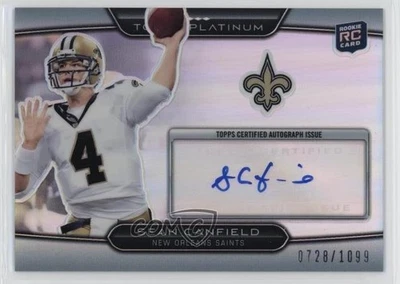 2010 Topps Platinum Refractor Rookie Auto /1099 Sean Canfield #21 Auto RC - Image 1 of 2