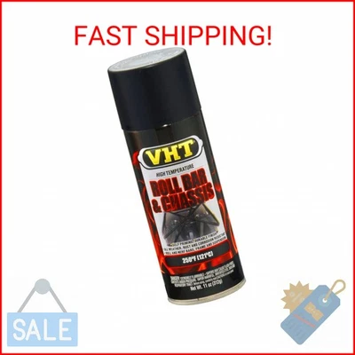 VHT SP671 Roll Bar and Chassis Paint – Satin Black Spray Paint – 11 oz Aerosol C Foto 1 de 2