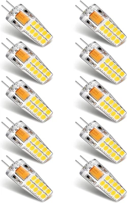 10 Pack G4 LED Bulbs 12V 2.5W Natural White 4000K Halogen Replacement - Image 1 of 4