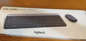Logitech MK470 Slim Wireless Keyboard and Mouse Combo Graphite FAST SHIPPING - Picture 1 of 6