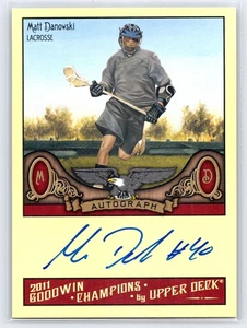2011 Upper Deck Goodwin Champions Auto Matt Danowski #A-MD Auto - Picture 1 of 2