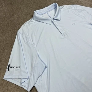 Lululemon Poloshirt Herren 2XL hellblau Druckknopfkragen Payne's Vally Golf Stretch - Bild 1 von 8