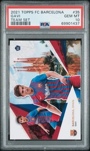 2021 Topps FC Barcelona Gavi Rookie RC Rookie #35 PSA 10 - Picture 1 of 2