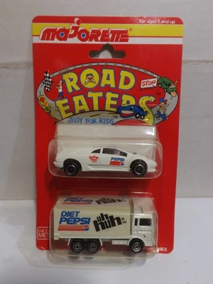 Majorette 2 Pack Road Eaters Pepsi Lamborghini Diablo & Container Truck - Image 1 of 4