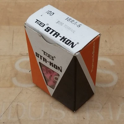 Thomas & Betts 18RA-6 Ring Terminal Connector, For No. 6 Bolt - NEW - Image 1 of 4