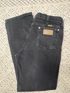 Wrangler Mens Cowboy Cut Active Flex Jeans 34 X 32 Black Denim Jeans - 112336343 - Picture 1 of 8