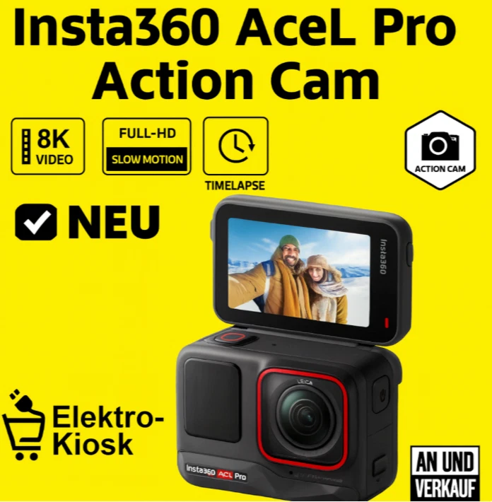 INSTA360 Ace Pro Actionkamera - Schwarz