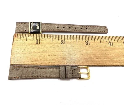 Correa de reloj Speidel 13 mm/R gris/taupe genuina pecarí 221-530 (B113) NOS Foto 1 de 3