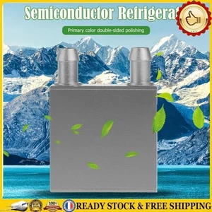 Bloc de refroidissement liquide-eau argenté en alliage d\'aluminium pour ordinat - Bild 1 von 10