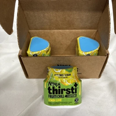 Ninja Thirsti FRUITI CHILL Caffeine Lemon Lime Drink Mix Drops 3 Ct Exp Sep 25 - Image 1 of 4