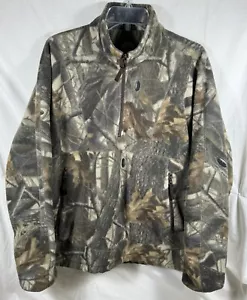 SZ M VTG Cabela’s Realtree Hardwood Camo 1/4 Zip Pullover Heavyweight Fleece - Picture 1 of 12