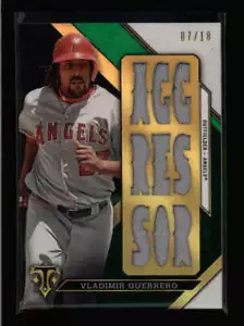 VLADIMIR GUERRERO 2016 TRIPLE THREADS GREEN 9-PC JERSEY RELIC #07/18 FC8969 - Picture 1 of 2