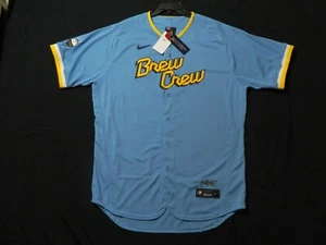 Authentic Milwaukee Brewers Flex Base City Connect Jersey 44 Reg.$435 - Picture 1 of 2