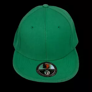 Sombrero de gorra plana verde Pitbull 100% acrílico talla 7 1/8 - Imagen 1 de 8