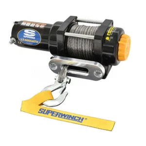 Superwinch 4000 LBS 12V DC 3/16in x 50ft Synthetic Rope LT4000 Winch - Picture 1 of 10