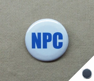 NPC 1.25” Magnet Pinback Non Player Character RPG LARP Video Games Filler People - Picture 1 of 4