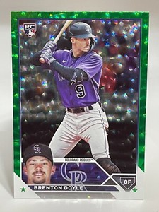 2023 Topps Update BRENTON DOYLE Rockies rc #US314 Green Foilboard 111/499 Rookie