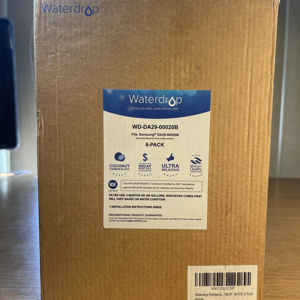 5 Pack Waterdrop FOR Samsung Refrigerator Water Filter WD-DA29-00020B - Image 1 of 4