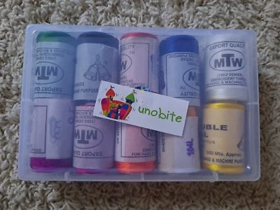 Unobite Silk Thread for Jewelry Making  Multicolors Pack Of 10 New - Image 1 of 4