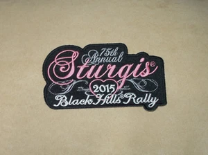 NEW 2015 75TH ANNUAL STURGIS SOUTH DAKOTA SD BLACK HILLS BIKE RALLY PATCH - Imagen 1 de 1