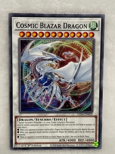 Yugioh Cosmic Blazar Dragon 1st Edition Common LED6 - Picture 1 of 6