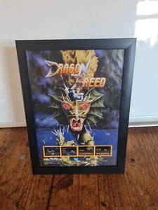 "DRACHENRASSE COMMODORE AMIGA SCHÖNES GERAHMTES WERBE SPIELPOSTER A4 8X12" - Bild 1 von 3