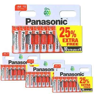 40 x AA Original PANASONIC Zink-Kohle-Batterien - Neu R6 1,5 V Längster Ablauf UK - Bild 1 von 1