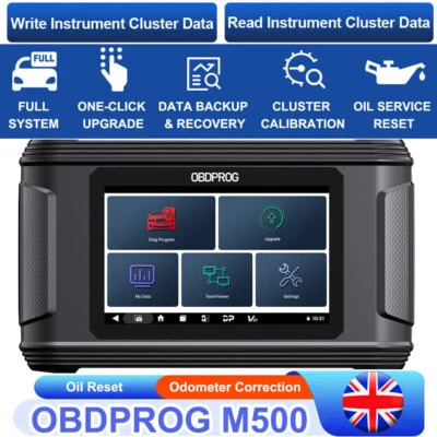 OBDPROG M500 Mileage Odometer Correction Diagnostic Oil Reset Tool OBDII scanner - Image 1 of 4