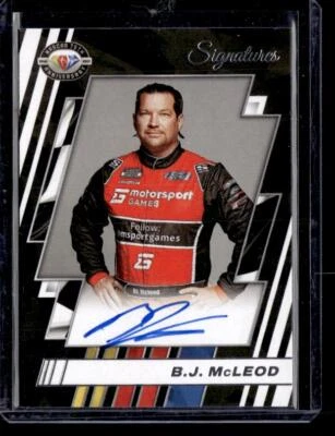 2023 Panini Prizm #75-BJ B.J. McLeod NASCAR 75th Anniversary Signatures AU - Image 1 of 2