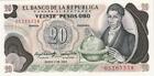 Q0770 Banknote Colombia 20 Pesos Oro Caldas 1983 Unc -> Make Offer