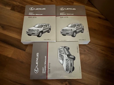 2007 LEXUS GX470 SUV Service Shop Repair Manual Set (3)_OEM_Workshop_4.7L V8_NEW - Image 1 of 4