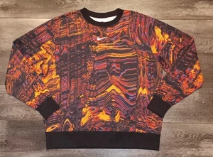 Nike Sportswear Fleece Dance Loose-Fit Crew Neck Sweatshirt Womans Medium - Picture 1 of 8