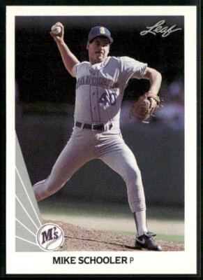 1990 Leaf #258 Mike Schooler - Image 1 of 2