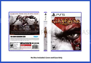 FUNDA DE REPUESTO CUSTOM SIN DISCO God of War 3 PS5 VER DESCRIPCIÓN - Imagen 1 de 1