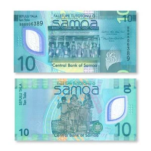 Samoa 10 Tālā, 2024, polímero, B124a, UNC - Imagen 1 de 2