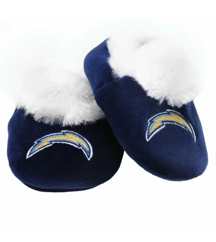 NFL Low Top Baby Booties Slippers Forever Collectibles LA Chargers Infant Medium Cover