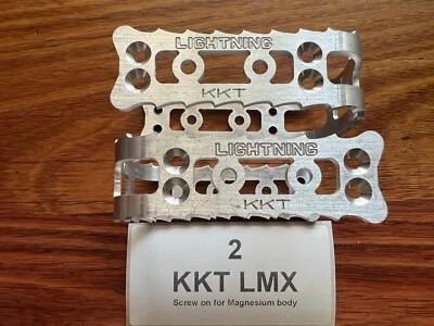 KKT LMX Lightning Pedal Cage - Raw Alloy - old school bmx - Image 1 of 2