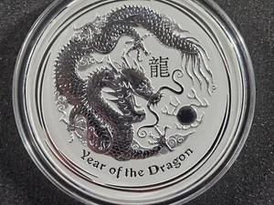 ๐ 2012-P KILO Silver Lunar Year of the Dragon $30 Australia 1 Kilogram Coin - Picture 1 of 2