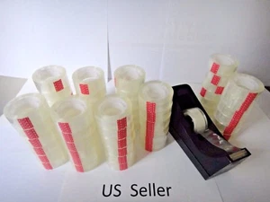 12 Rolls Crystal Clear Transparent Tape Dispenser Refills 3/4" x 1000" US Seller - Picture 1 of 6