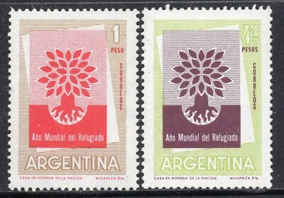 1008 - Argentina 1960 - Help the Refugees - MNH Set - Image 1 of 2