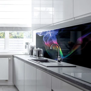 Premier Range Acrylic Splashbacks Rainbow Smoke and Accessories - Picture 1 of 5