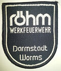 Ärmelabzeichen Werkfeuerwehr Röhm Darmstadt