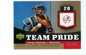 2006 UPPER DECK TEAM PRIDE GOLD JORGE POSADA TP-JP INSERT NRMT UD /699 - Picture 1 of 2